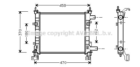 AVA QUALITY COOLING Радиатор, охлаждение двигателя FD2260